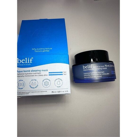 belif Aqua Bomb Hydrating Sleeping Mask with Panthenol 75ml - Picture 1 of 6